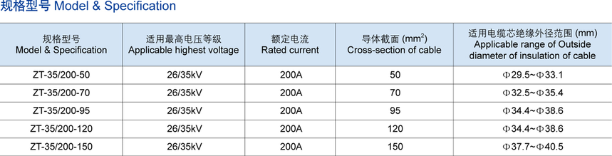 15KV肘型電纜接頭