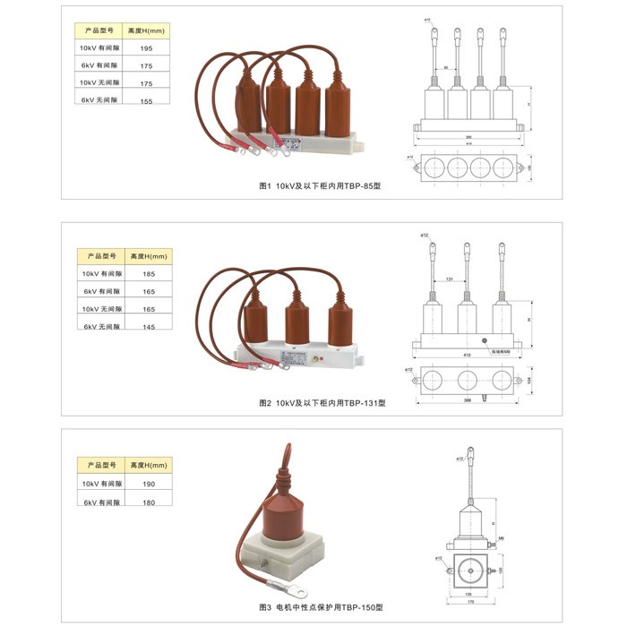 一(yī / yì ／yí)體式三相組合式過電壓保護器